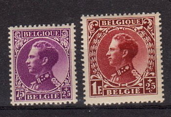 Briefmarken Belgien 384-85 *