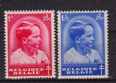 Briefmarken Belgien 439-40 *