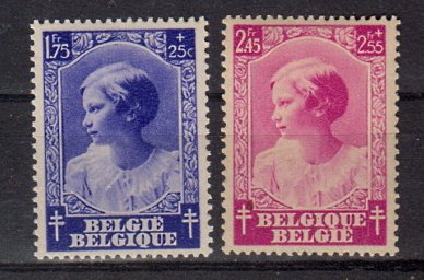 Briefmarken Belgien 463-64 *