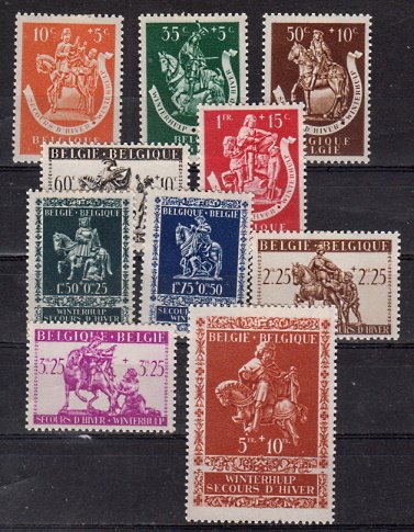 Briefmarken Belgien 614-23 *