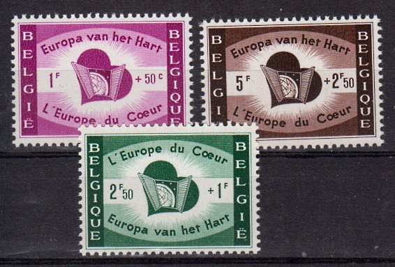 Briefmarken Belgien 1143-45 ** auch als 4er Blöcke