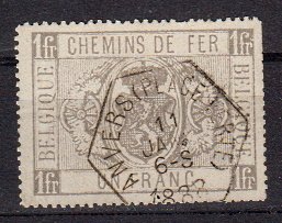 Briefmarken Belgien Eisenbahnmarken 6 o
