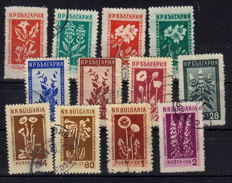 Briefmarken Bulgarien 873-80 + 82-85 o