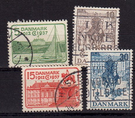 Briefmarken Dänemark 237-40 o
