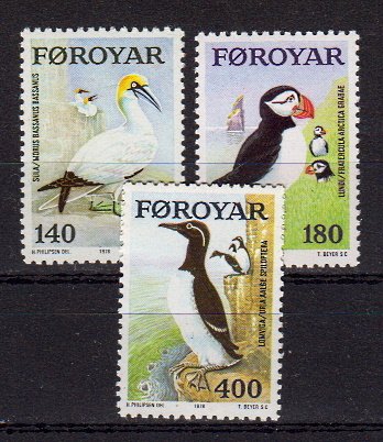 Briefmarken Färöer 36-38 **