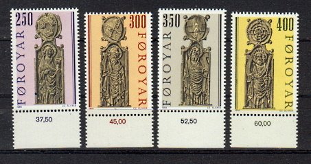 Briefmarken Färöer 93-96 ** auch als Paare