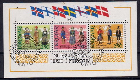 Briefmarken Färöer Block 1 o