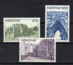 Briefmarken Färöer 175-76 + 78 **