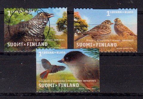 Briefmarken Finnland 1632-34 o