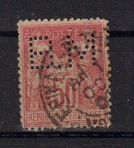 Briefmarken Frankreich 81 I o Perfin
