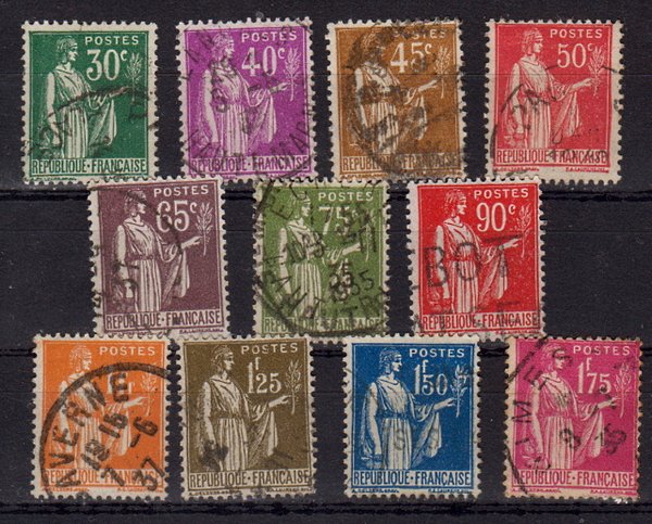Briefmarken Frankreich 273-83 o