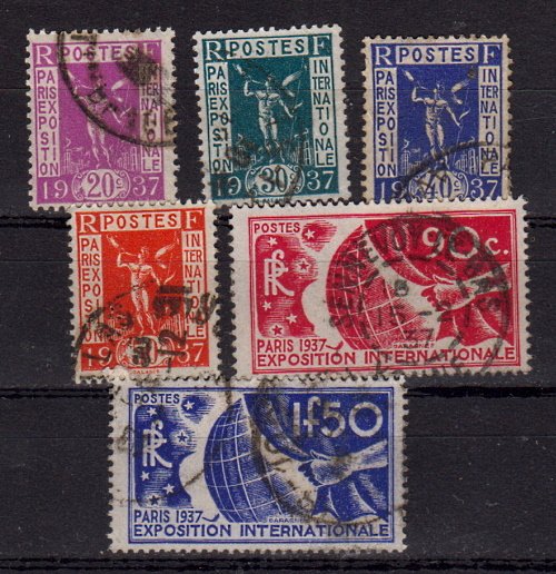 Briefmarken Frankreich 328-33 o