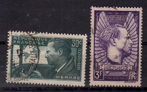 Briefmarken Frankreich 343-44 o