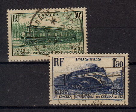 Briefmarken Frankreich 345-46 o