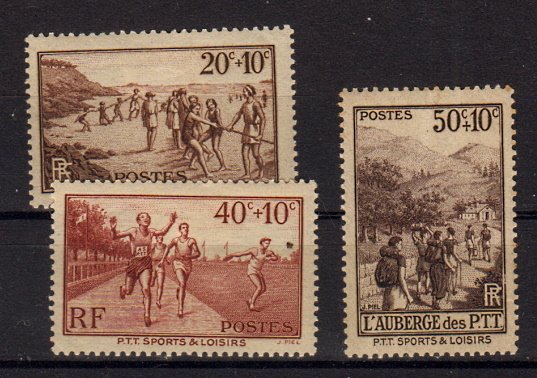 Briefmarken Frankreich 348-50 *