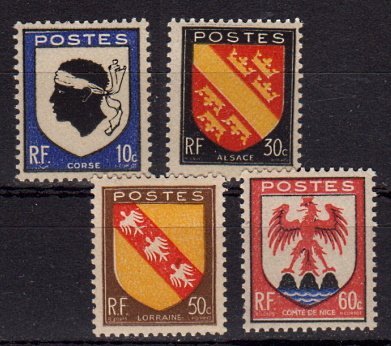 Briefmarken Frankreich 752-55 **