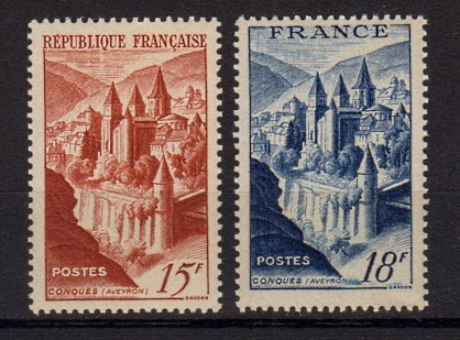 Briefmarken Frankreich 823-24 **