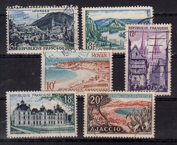 Briefmarken Frankreich 1004-09 o