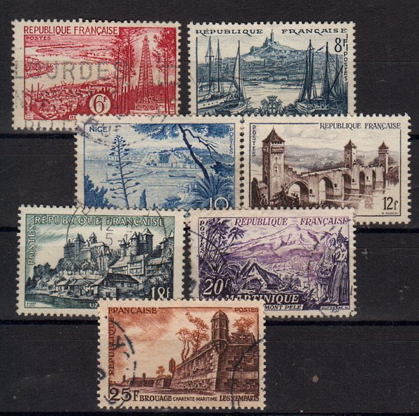 Briefmarken Frankreich 1064-70 o