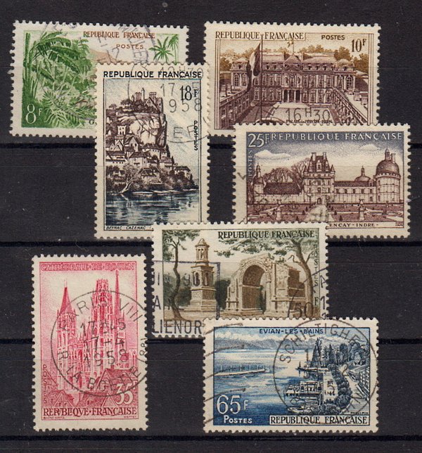Briefmarken Frankreich 1160-66 o