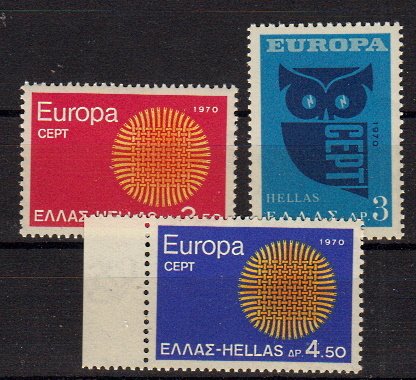Briefmarken Griechenland 1040-42 **