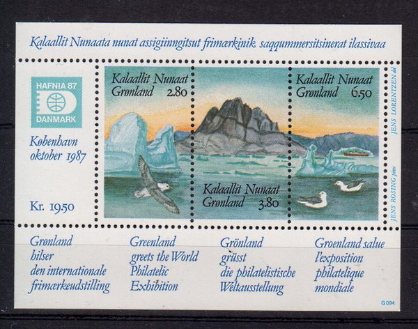 Briefmarken Grönland Block 1 **