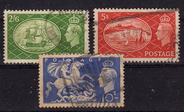 Briefmarken Großbritannien 251-53 o