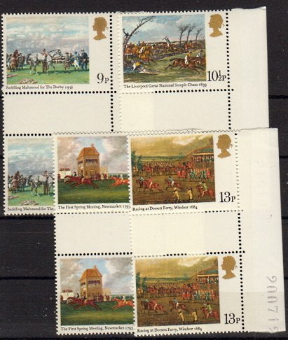 Briefmarken Großbritannien 793-96 ** Paare mit Zwischensteg