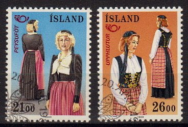 Briefmarken Island 699-700 o auch als 4er Blöcke
