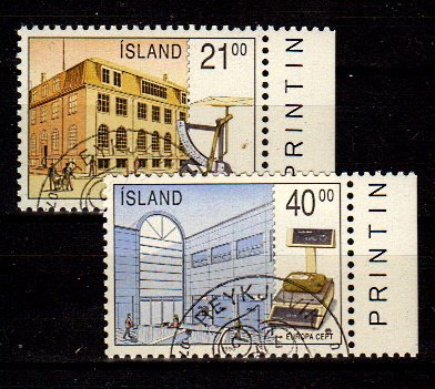 Briefmarken Island 726-27 o auch als 4er Blöcke