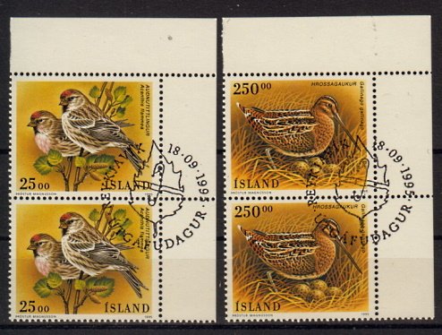 Briefmarken Island 833-34 o Paare