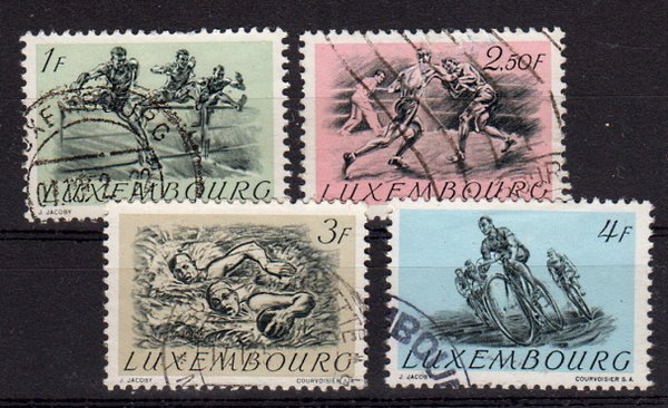 Briefmarken Luxemburg 495 + 97-99 o