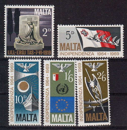 Briefmarken Malta 393-97 **