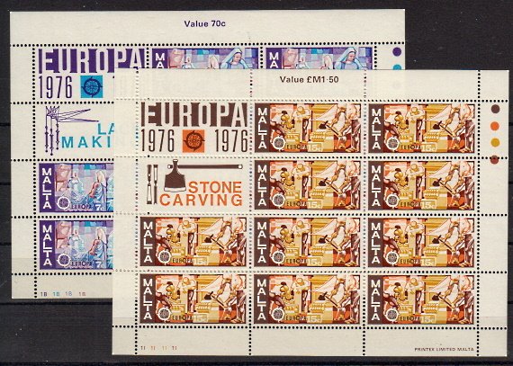 Briefmarken Malta 532-33 ** KLB