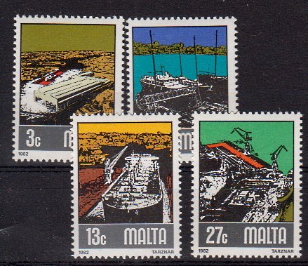 Briefmarken Malta 655-58 **