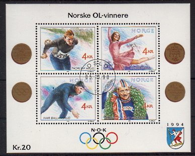 Briefmarken Norwegen Block 14 o