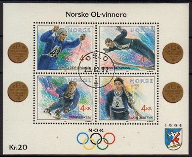 Briefmarken Norwegen Block 17 o