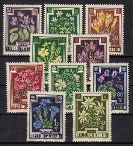 Briefmarken Österreich 868-77 **