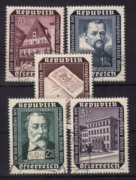 Briefmarken Österreich 989-93 o