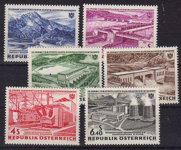 Briefmarken Österreich 1103-08 ** auch als Paare