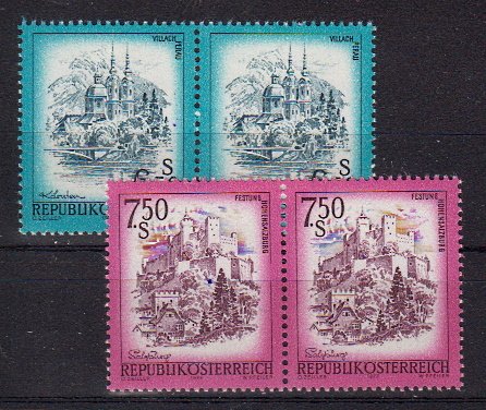 Briefmarken Österreich 1549-50 ** Paare