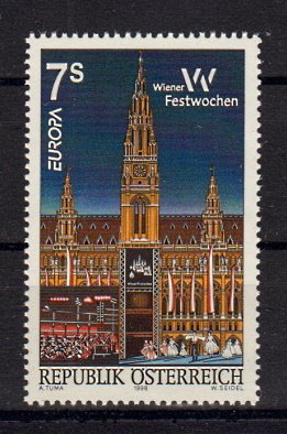 Briefmarken Österreich 2254 ** auch als 4er Block