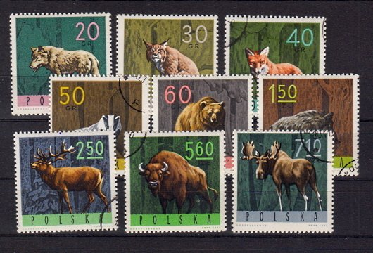 Briefmarken Polen 1635-43 o