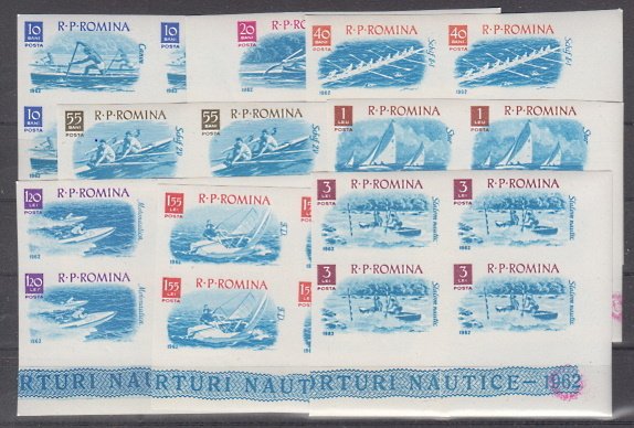 Briefmarken Rumänien 2056-63 ** 4er Blöcke