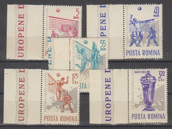 Briefmarken Rumänien 2184-88 **