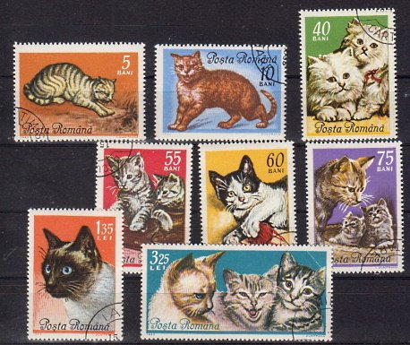 Briefmarken Rumänien 2387-94 o