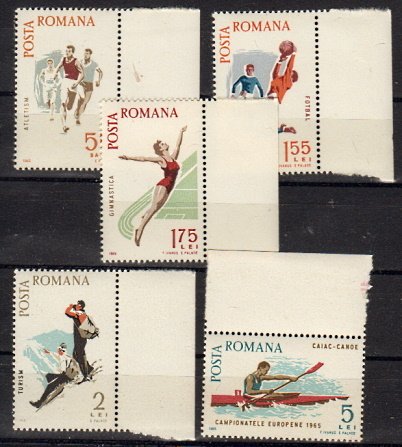 Briefmarken Rumänien 2452-56 **