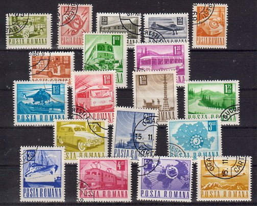 Briefmarken Rumänien 2639-57 o