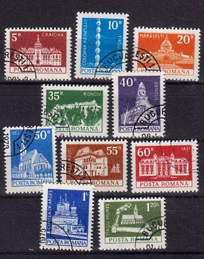 Briefmarken Rumänien 3157-66 o