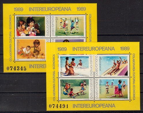 Briefmarken Rumänien Block 254-55 **
